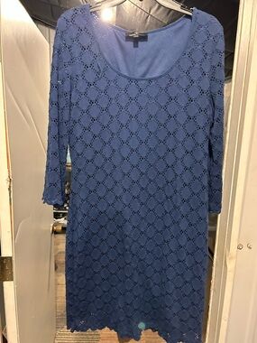 Ronni Nicole Royal Blue Lace Midi Dress